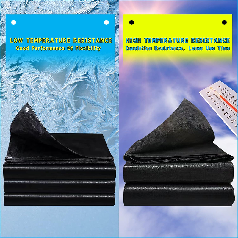 BowLift | 15X20FT Reinforced PE Pond Liner, Pond Liners for Outdoor Ponds, Hemmed Edge with Buttonholes Liners for KOI/Fish, Duck Pond and Waterscape.