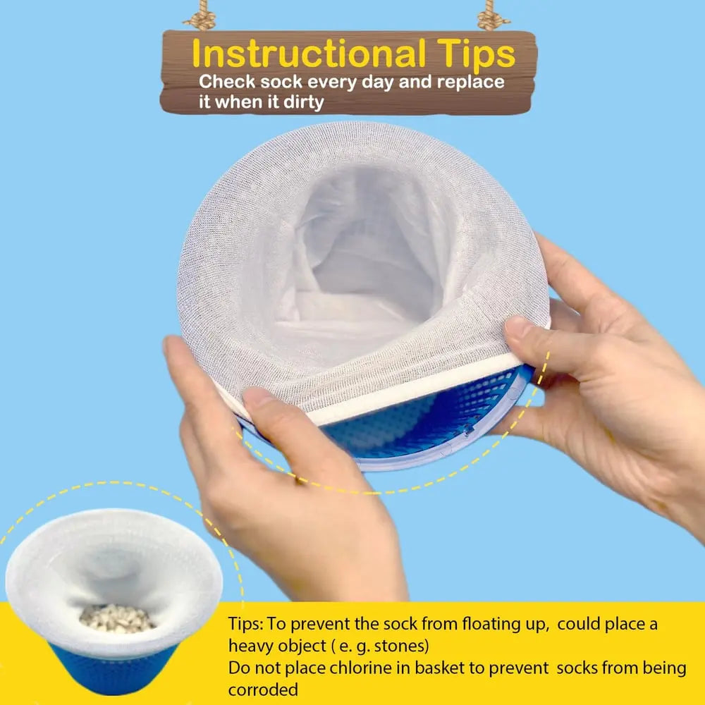 BowLift | Pool filter socks – Universal fit & effective pRedection against clogging
