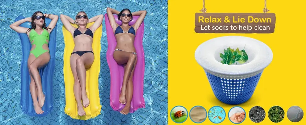 BowLift | Pool filter socks – Universal fit & effective pRedection against clogging