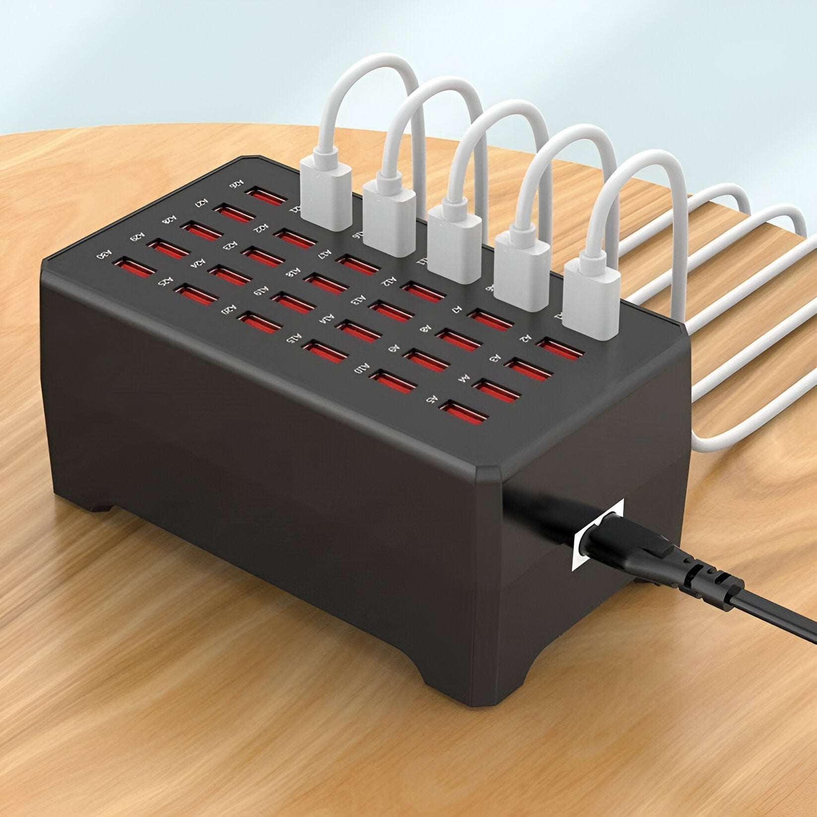 BowLift | PowerPort Pro – Universal Multi-USB Charging Station with 30 Ports (150W Output)