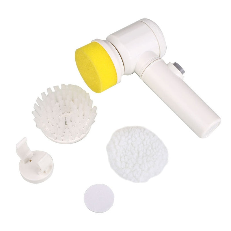 BowLift | PowerScrub | Compact Cordless Electric Scrubber with Brush Attachments