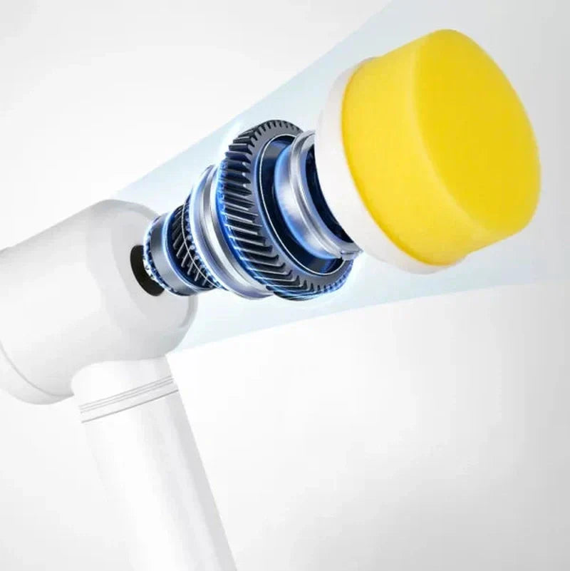 BowLift | PowerScrub | Compact Cordless Electric Scrubber with Brush Attachments