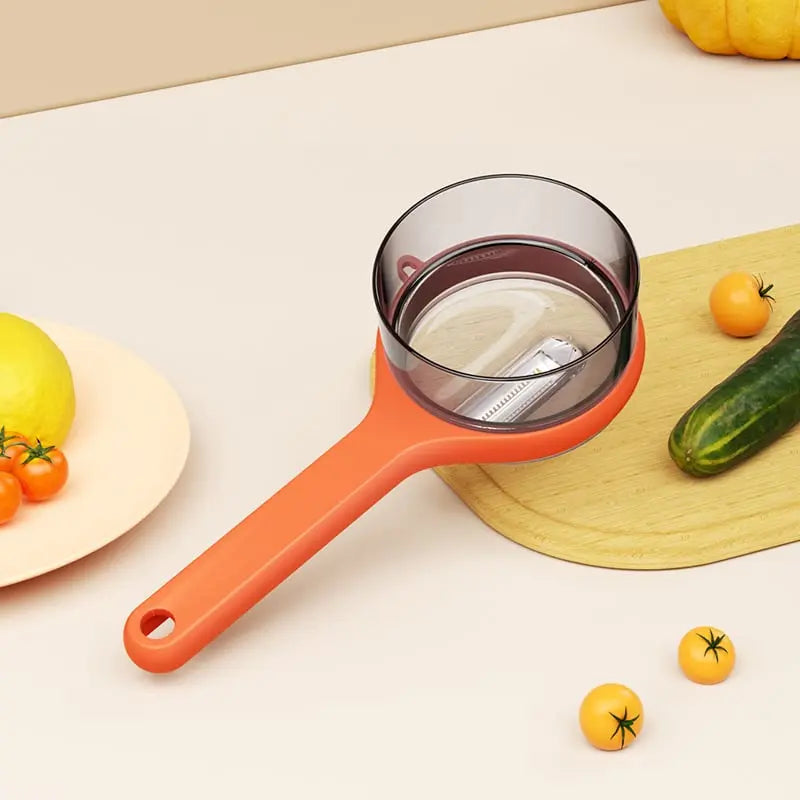 BowLift | Practical Peeler with Collection Container – clean peeling without waste