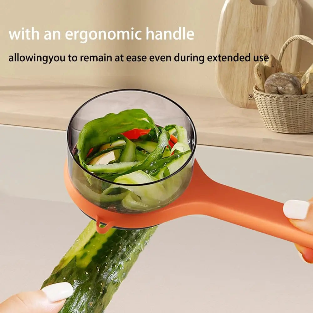BowLift | Practical Peeler with Collection Container – clean peeling without waste
