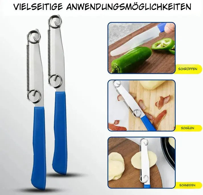 BowLift | Practical Kitchen Set 3-in-1 – Peeler, Spiral Cutter & Citrus Juicer in one