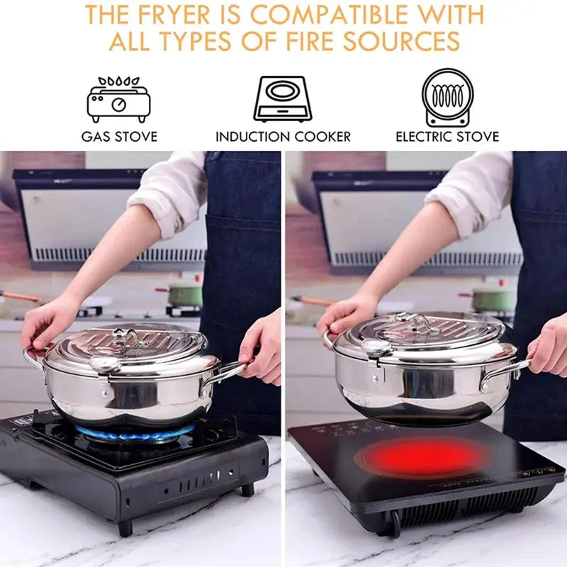 BowLift | Precision Stainless Steel Fryer – Perfect, Crispy Results