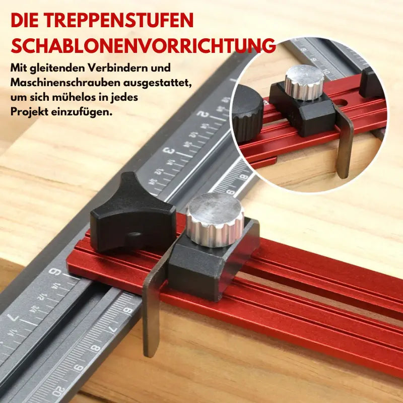 BowLift | Precise Stair Measuring Tool — Adjustable Aluminum Angle Template