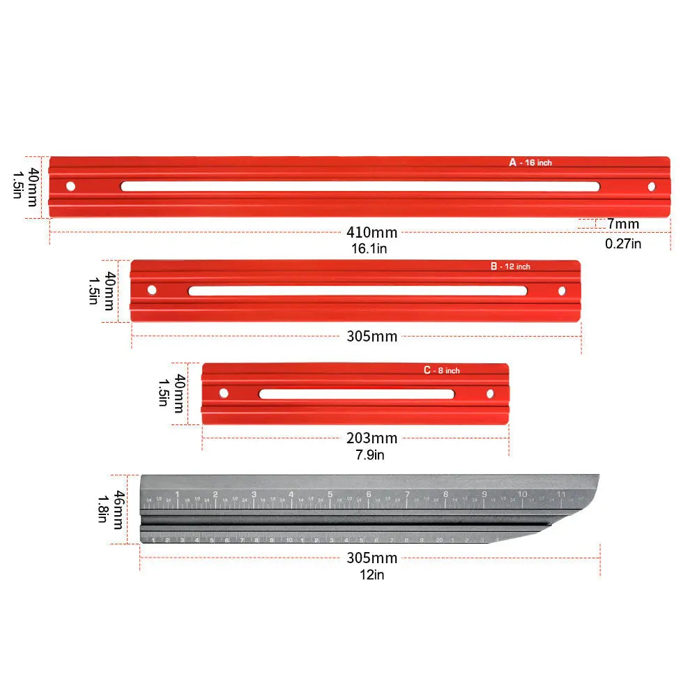 BowLift | Precise Stair Measuring Tool — Adjustable Aluminum Angle Template