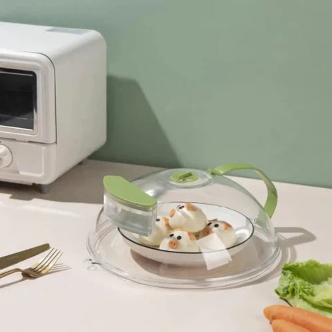 BowLift | Handy Microwave Cover | Locks in Moisture, Safe Handle & Versatile for Home, Dorms, and Apartments