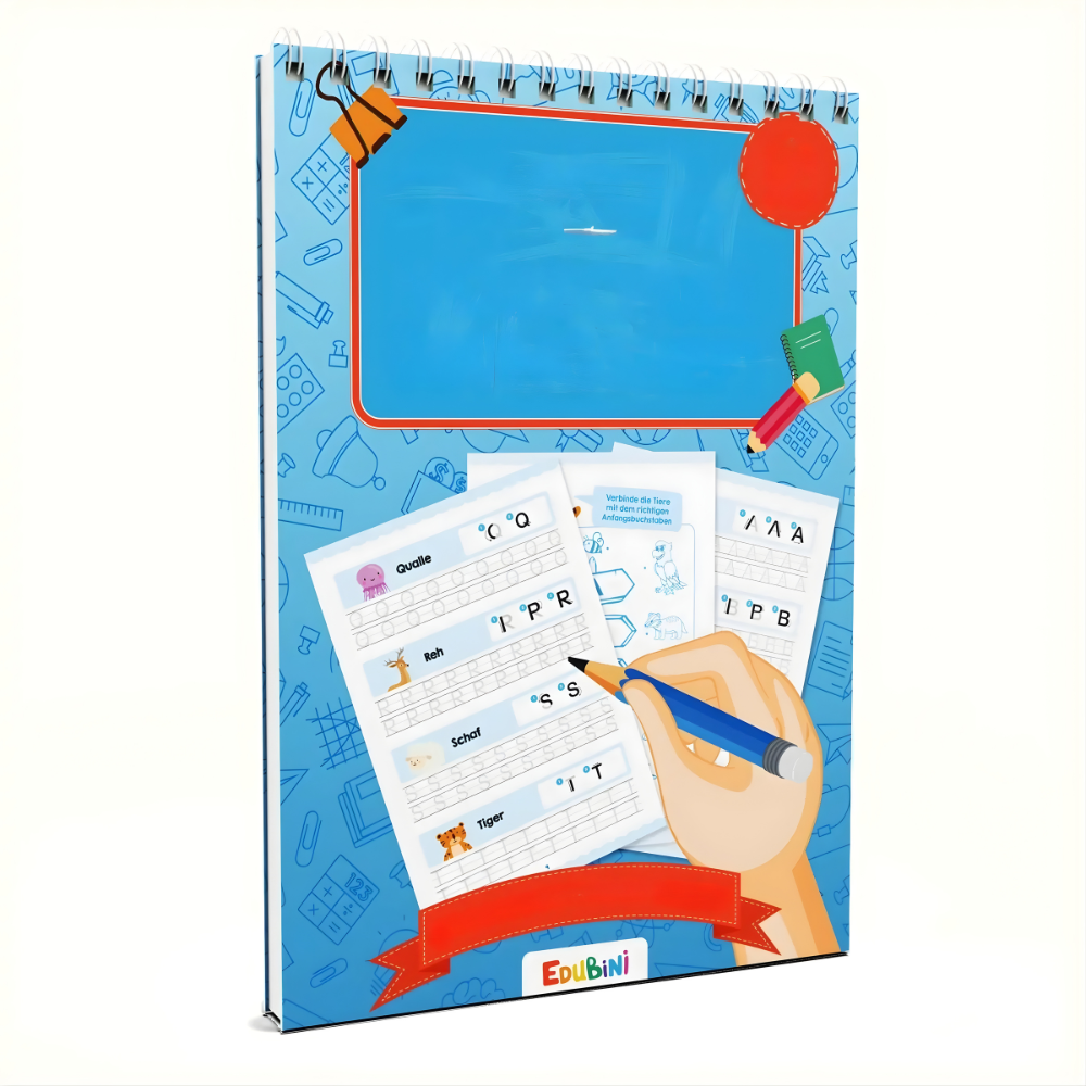 BowLift | Preschool Workbook Reusable Practice Booklets Learn Letters Numbers