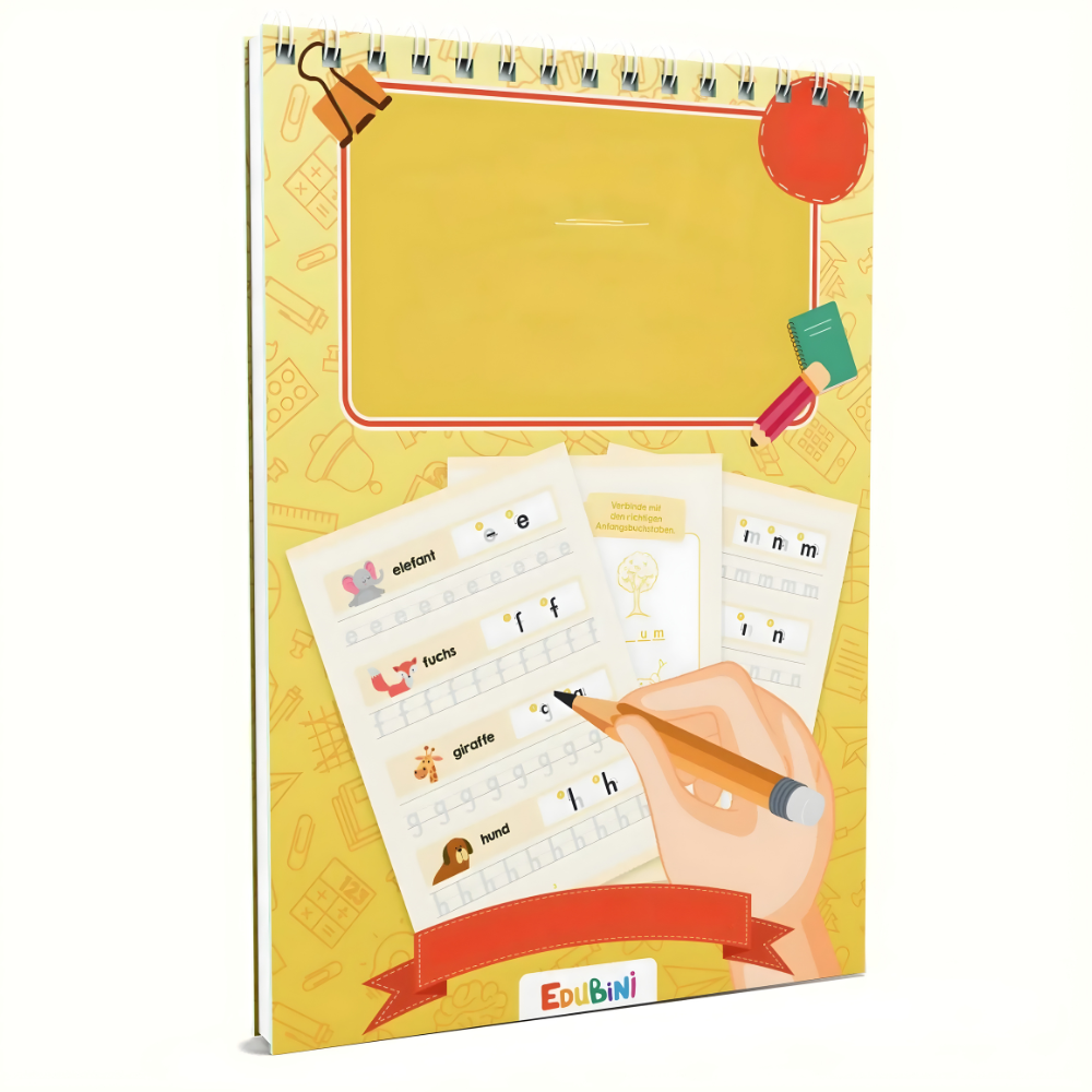 BowLift | Preschool Workbook Reusable Practice Booklets Learn Letters Numbers