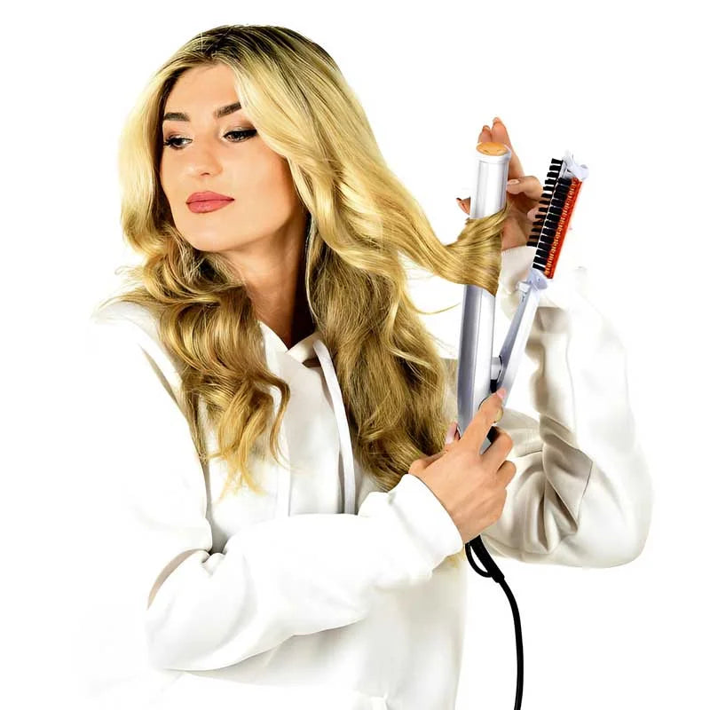 BowLift | Professional 2 in 1 Rotating Iron Hair Brush