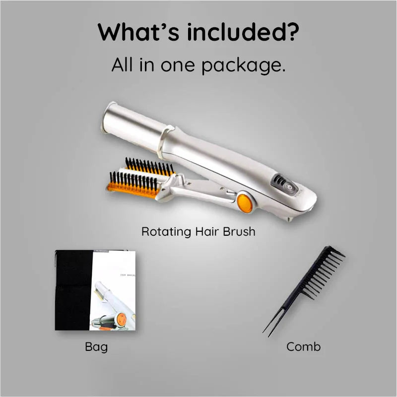 BowLift | Professional 2 in 1 Rotating Iron Hair Brush
