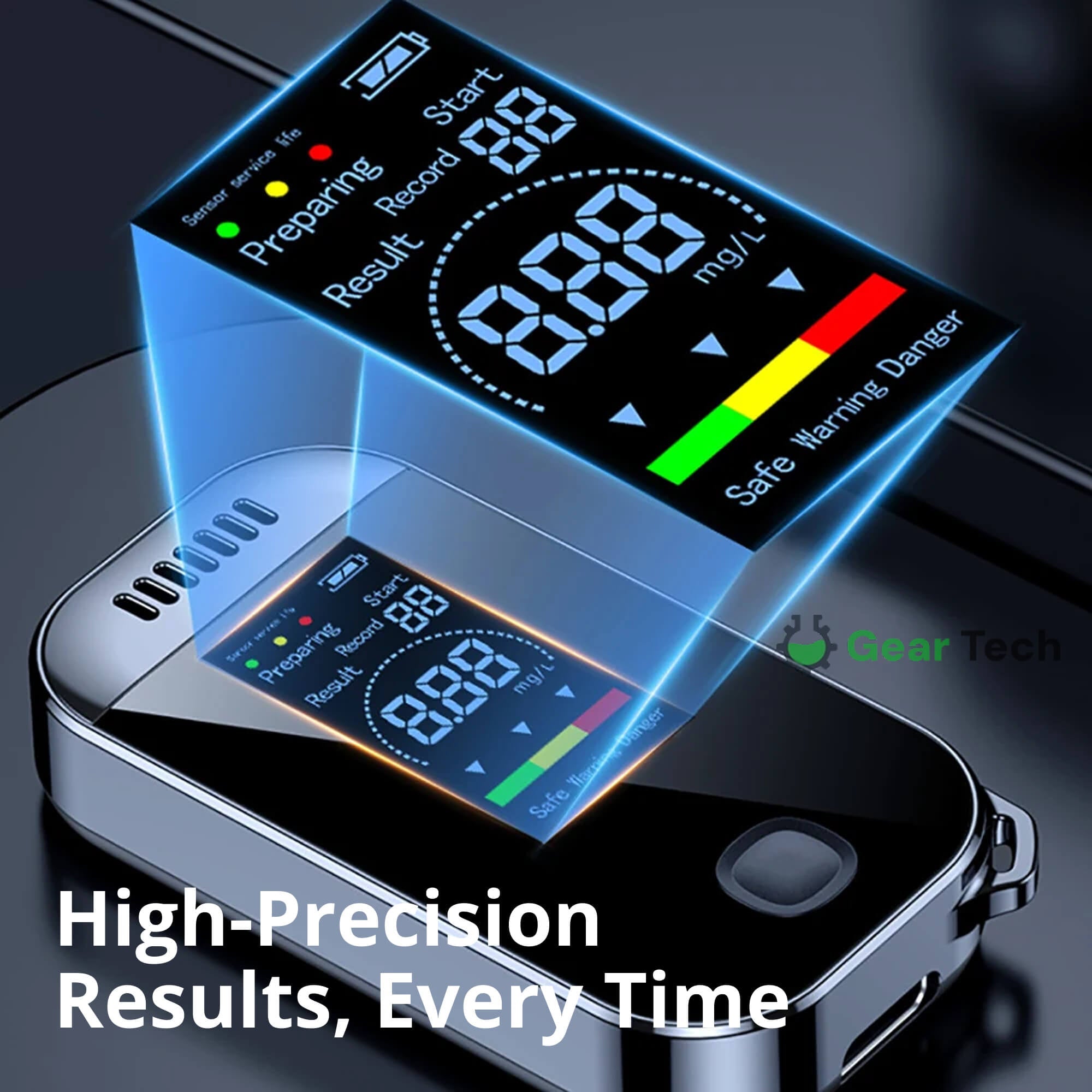 BowLift | Professional Breathalyzer Alcohol Meter | High-Precision, Contactless Design & Ideal for Home, Camping, or Safe Driving