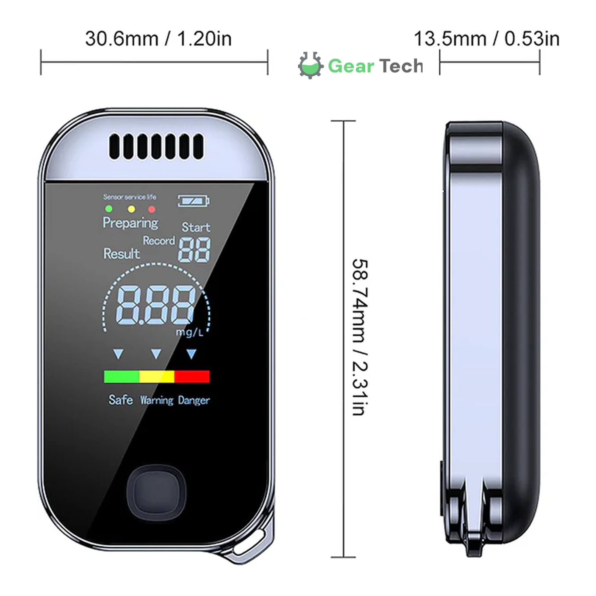 BowLift | Professional Breathalyzer Alcohol Meter | High-Precision, Contactless Design & Ideal for Home, Camping, or Safe Driving