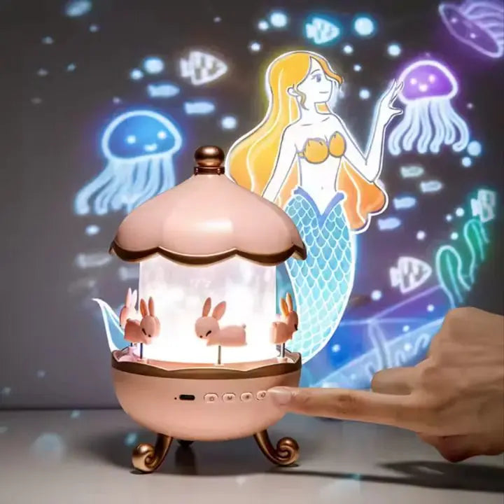 BowLift | Projector night lamp with 12 motifs & Bluetooth – For magical light moments