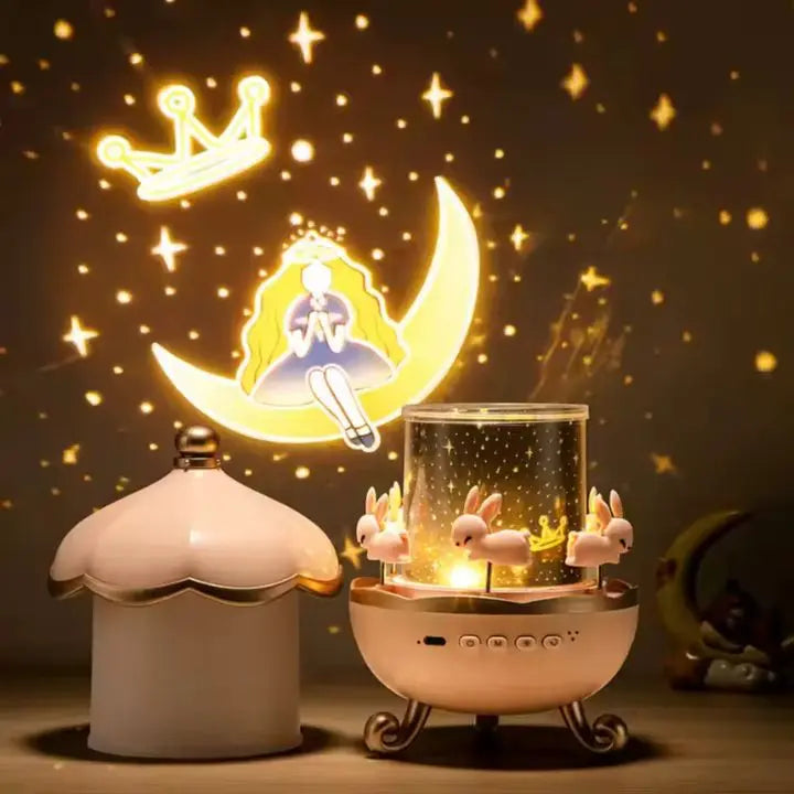 BowLift | Projector night lamp with 12 motifs & Bluetooth – For magical light moments