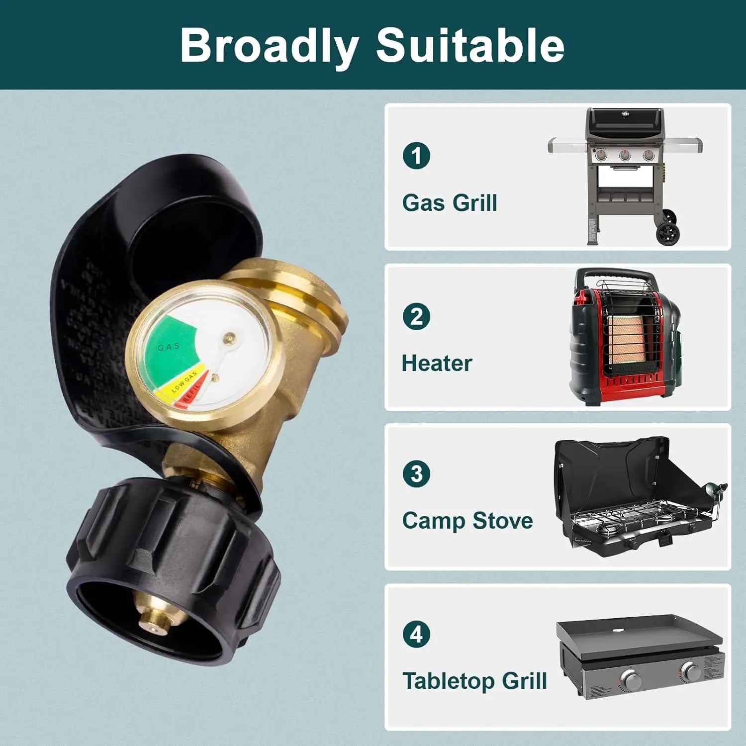 BowLift | Propane Tank Gauge with Color-Coded Display