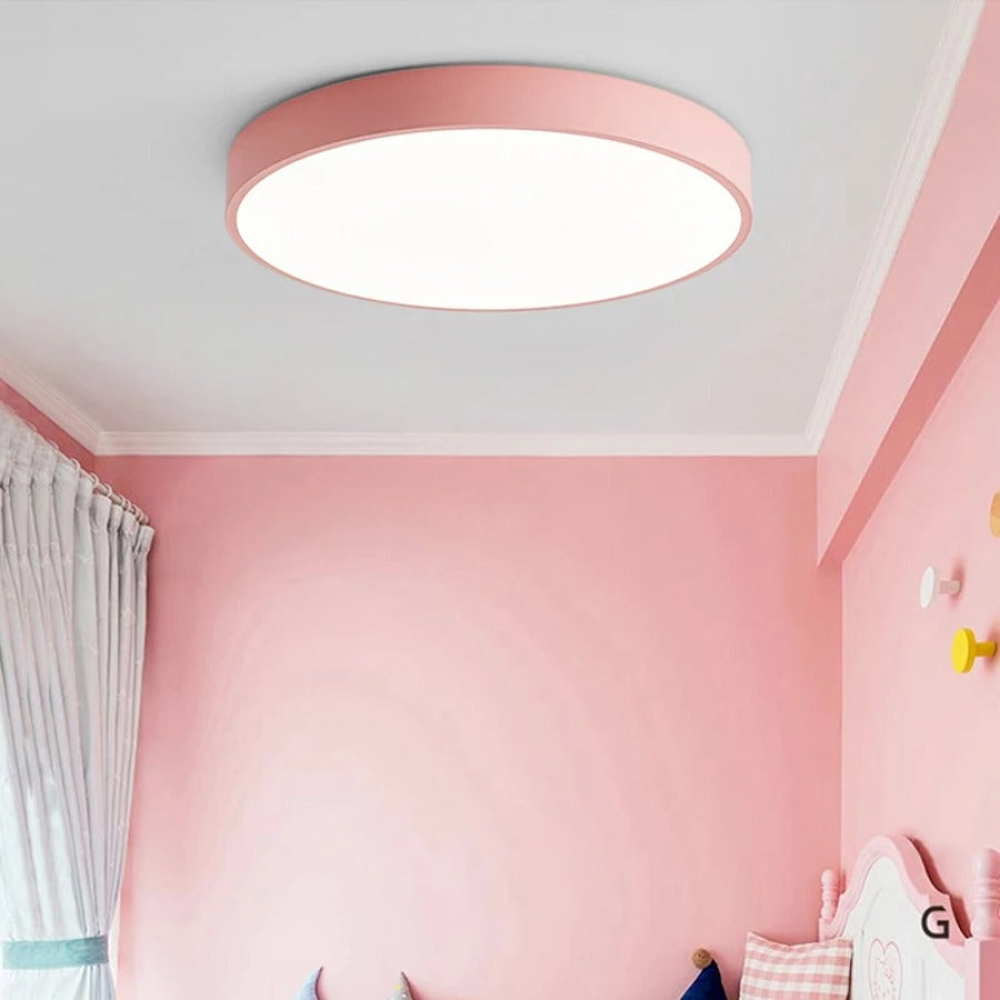 BowLift | Wood Macaroon Circular Ceiling Light