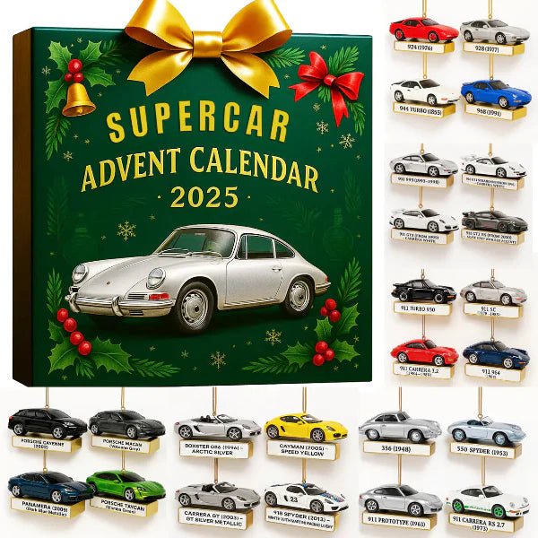 BowLift | Limited Supercar Advent Calendar with 24 Precise Miniature Models