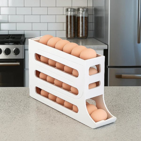 BowLift | Egg storage box with large capacity and roll design for 30 eggs