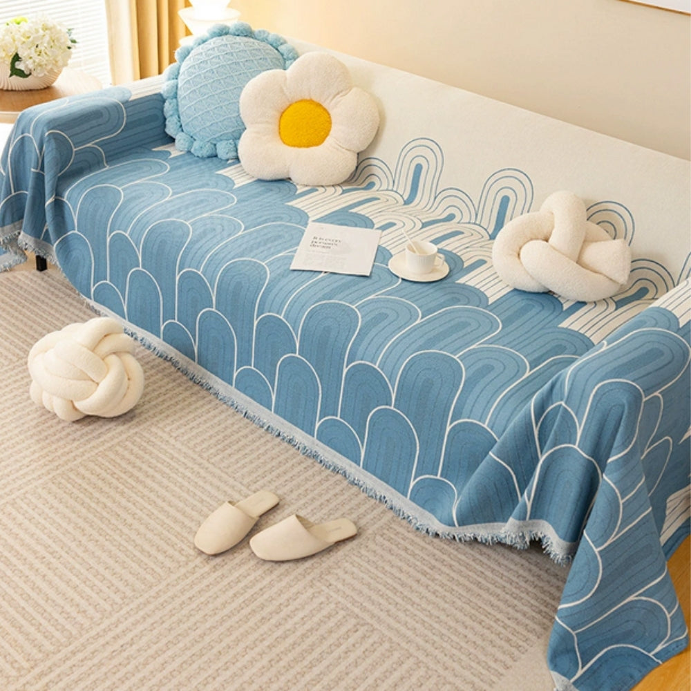 BowLift | Rainbow Arches Chenille Sofa Cover