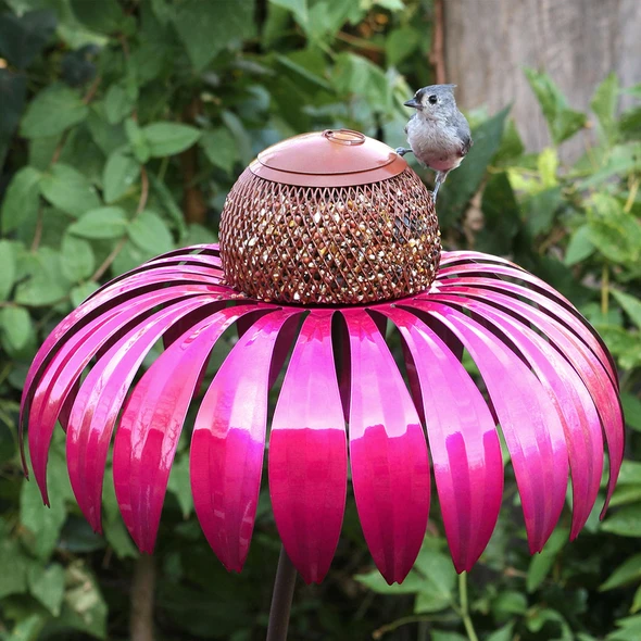 BowLift | Bird Feeder Metal Flower Garden Ornament