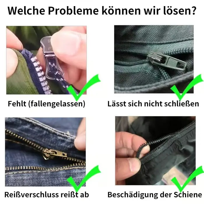 BowLift | Zipper Slider Repair Kit – Universal & Durable Made of Metal