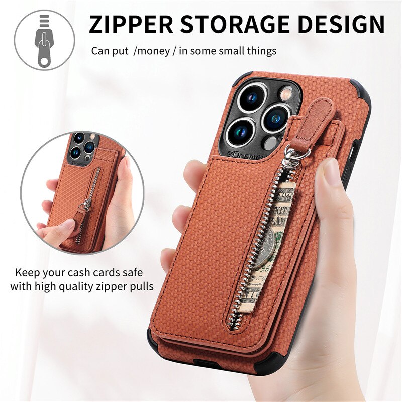 BowLift | Zip Zip Elegance Wallet iPhone Case