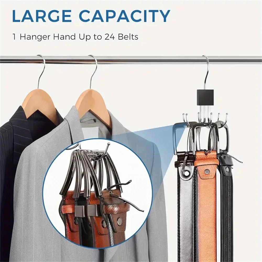 BowLift | ClutterFree Hook Organizer | Rotatable & Space-Saving | 6-Hook Design