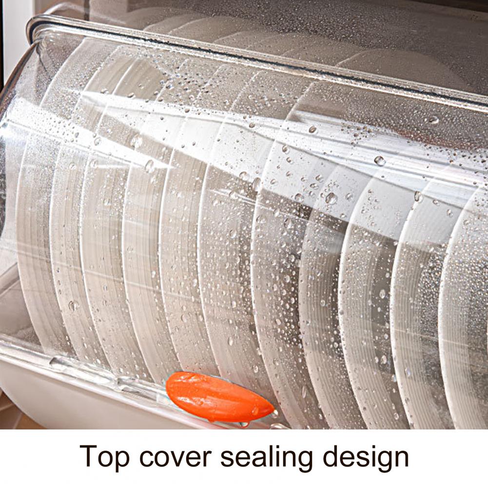 BowLift | Dust-Proof Kitchen Dish Drainer Rack