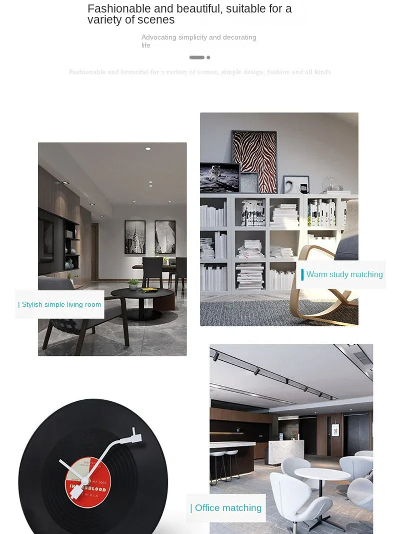 BowLift | Musical Vinyl Record Wall Clock