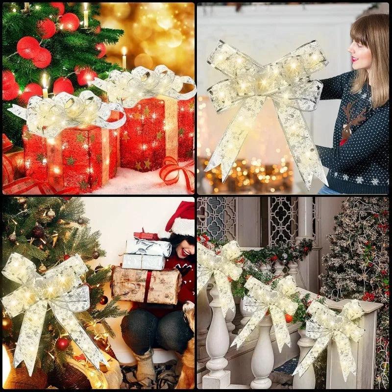 BowLift | Glowing LED Ribbon Pattern Elegant Christmas Decoration