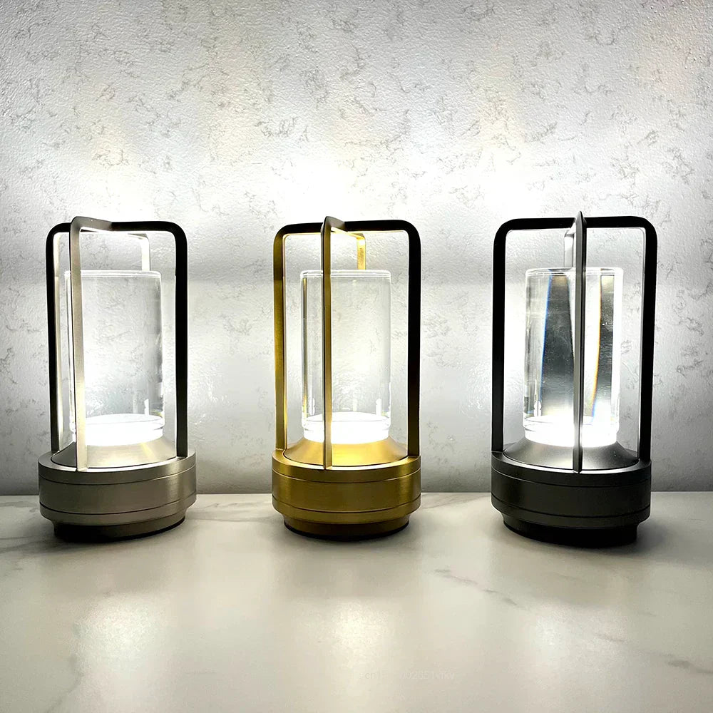 BowLift | Rechargeable Wireless LuxuryGlow Table Lamp - Elegant Wireless Lamp for Any Mood