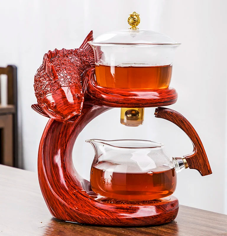 BowLift | Magnetic Flow Kungfu Turtle Dragon Teapot Infuser