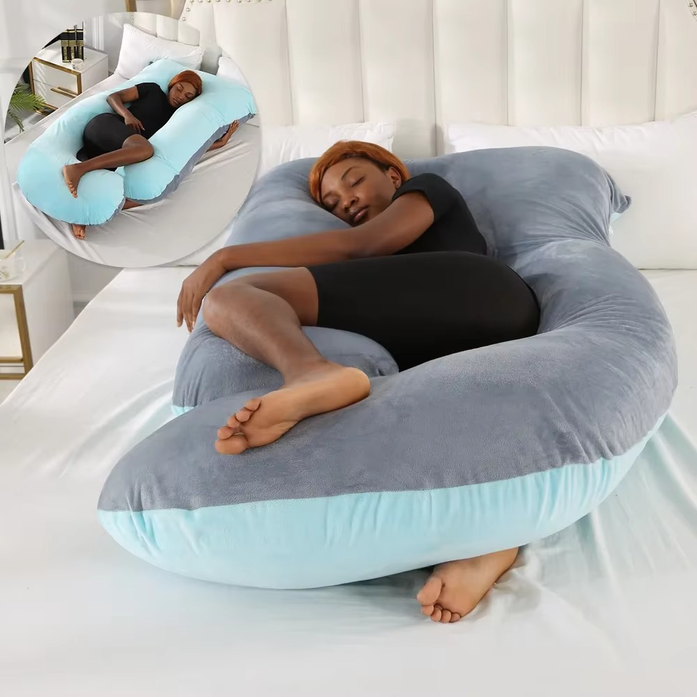BowLift | J-Shaped Maternity Support Pillow for Side Sleeping and Breastfeeding