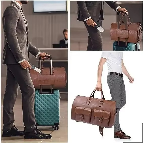 BowLift | Garment Duffel Weekender Bag – Foldable Carry-On Suit Bag for Men