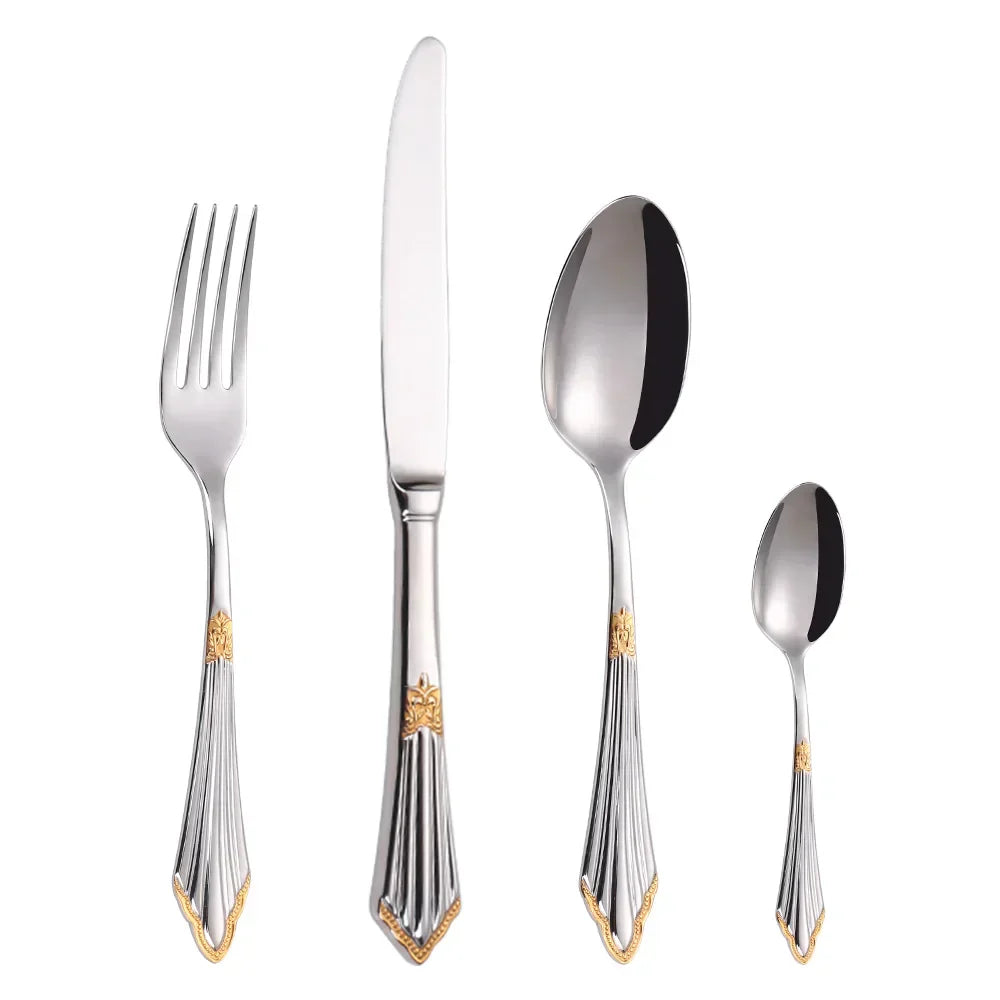 BowLift | Elegant cutlery set in gold design