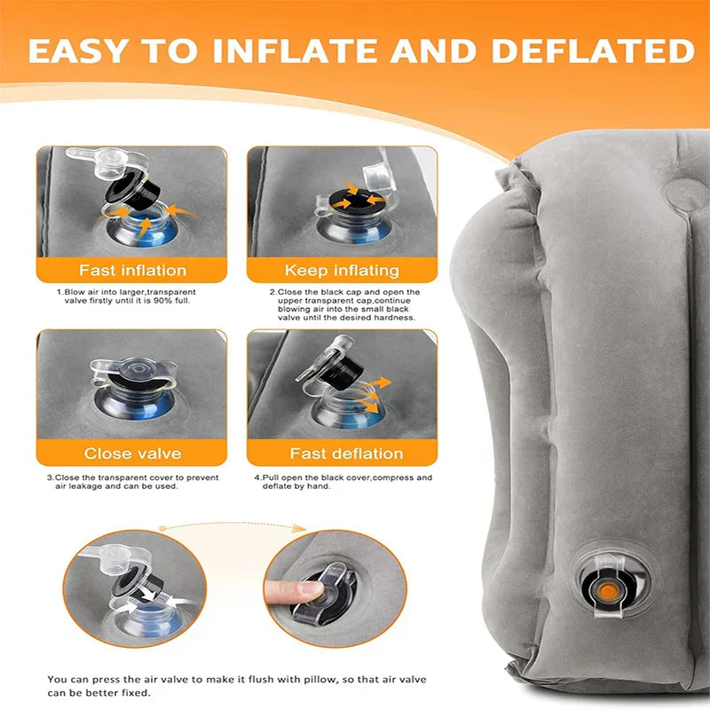 BowLift | ComfortRest Travel Pillow | Ergonomic Travel Pillow for Neck & Head | Compact and Lightweight