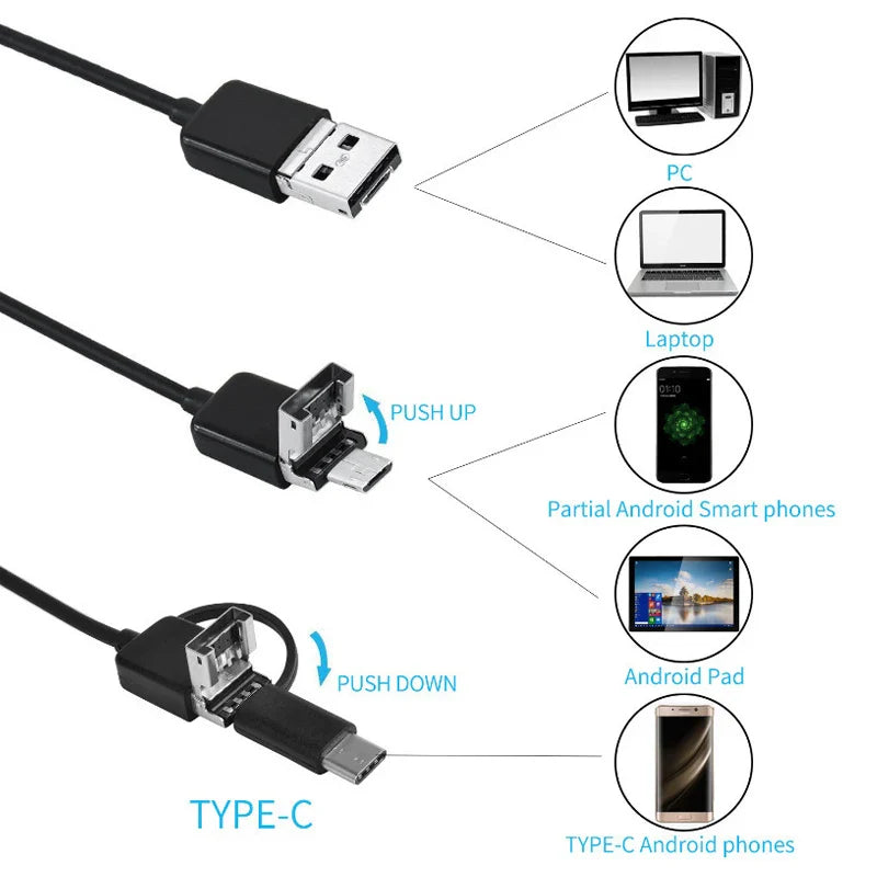BowLift | USB Endoscope Waterproof Inspection Camera