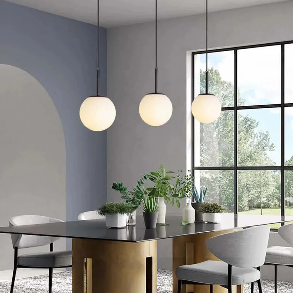 BowLift | Mid-Century Modern Glass Ball Pendant Light