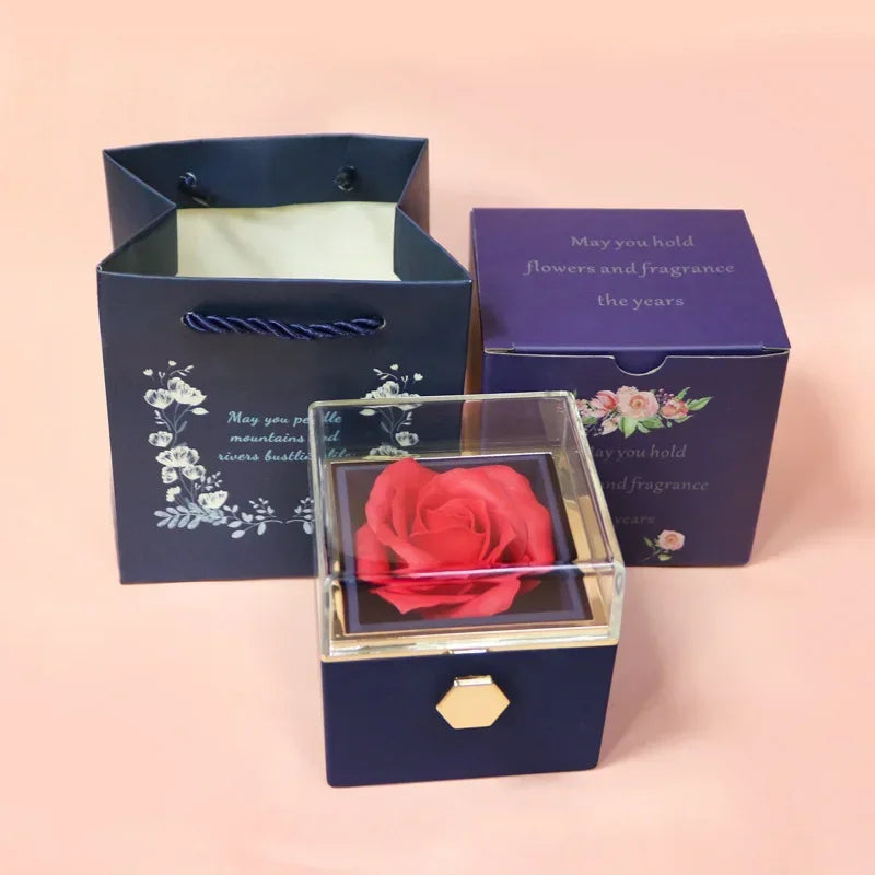 BowLift | Eternal Rose Spin Display Jewelry Box