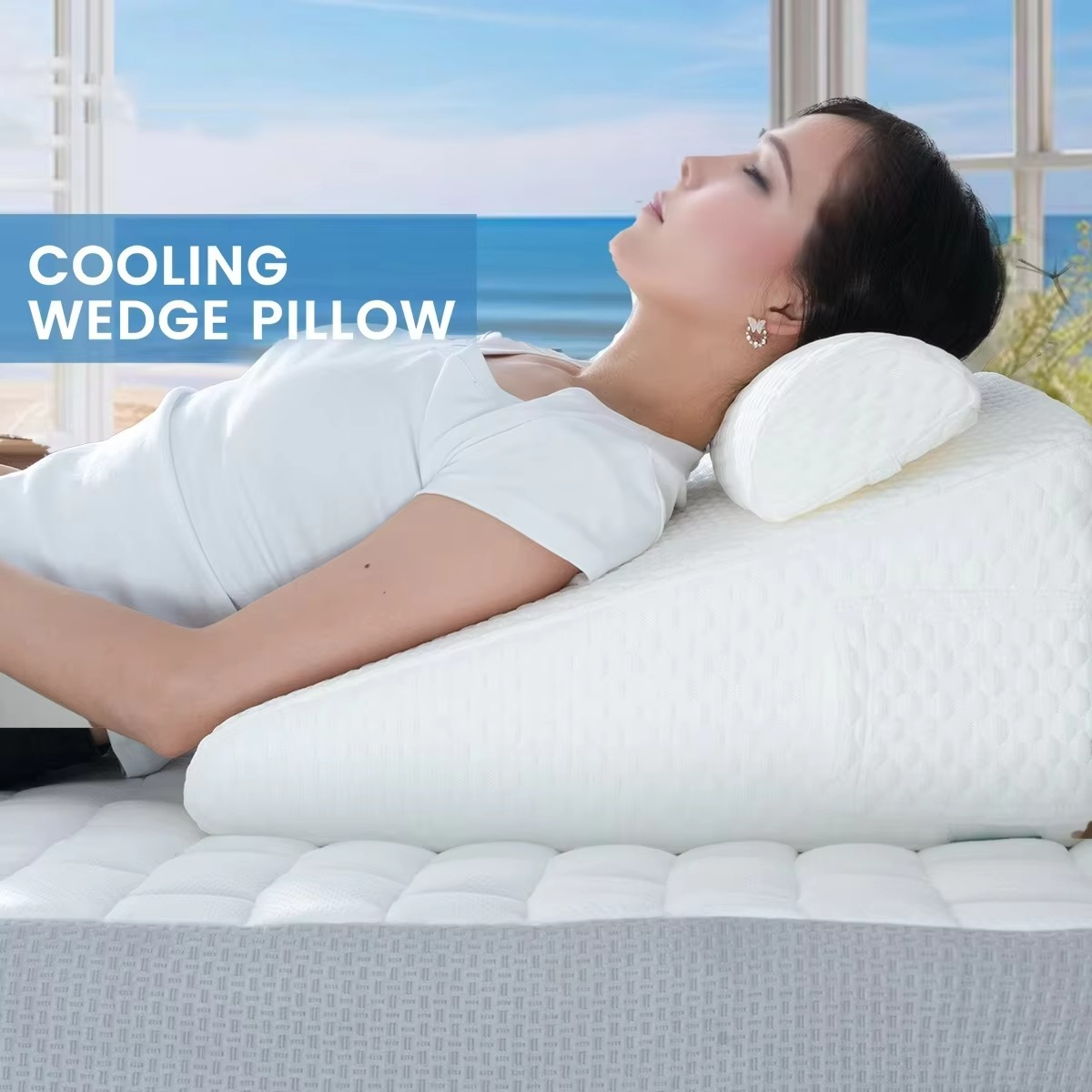 BowLift | Dual Comfort Memory Foam Orthopedic Wedge Pillows with Breathable Covers