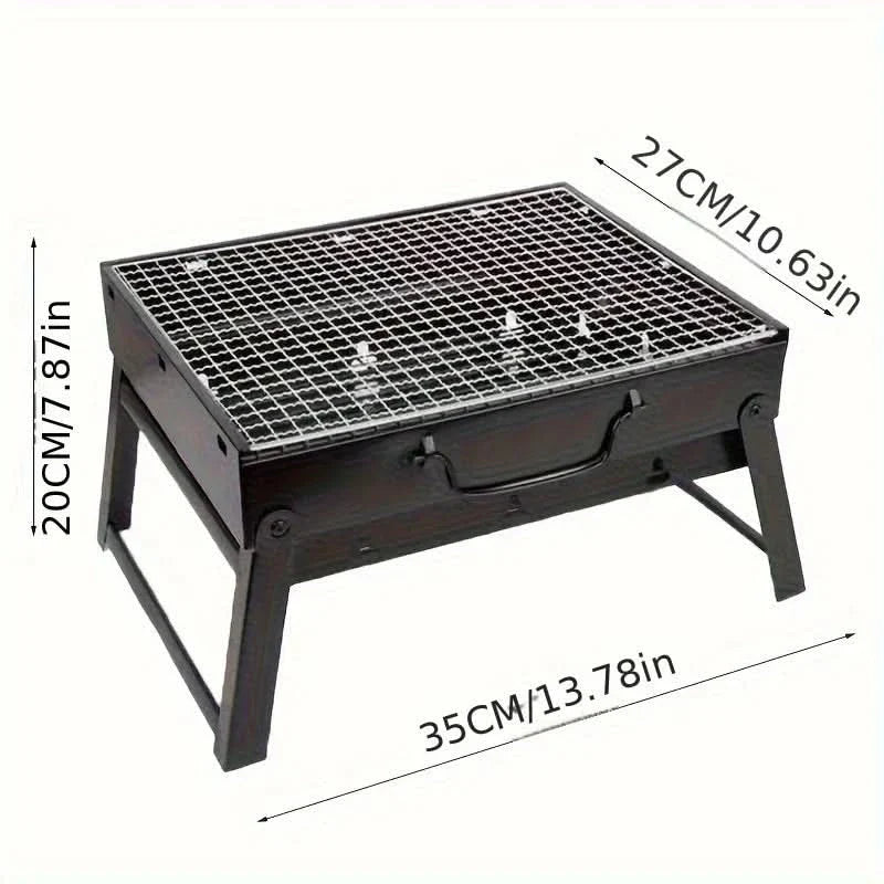 BowLift | CampFlare Charcoal Grill – Compact & robust for grilling on the go
