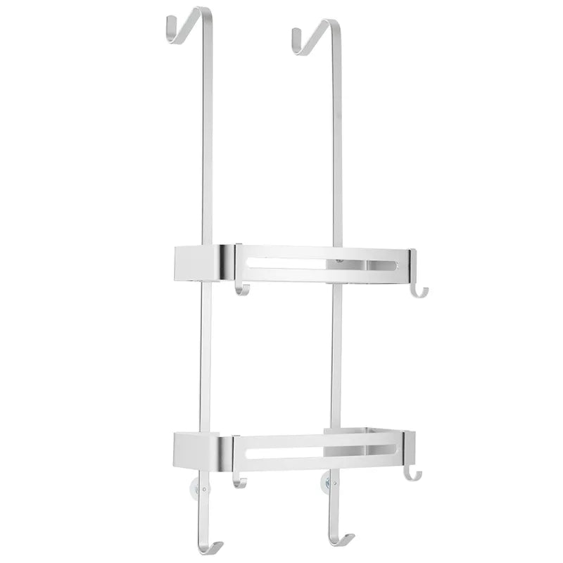 BowLift | Sleek Shower Nail-Free Dual Layer Organizer Rack