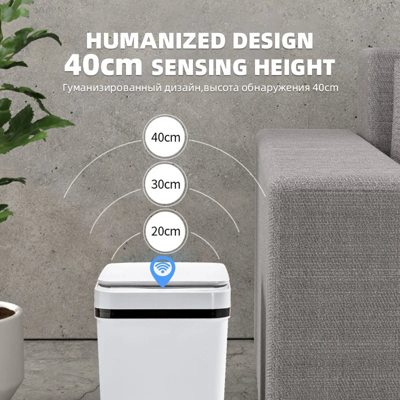 BowLift | Waterproof Smart Wave Sensor Automatic Trash Can