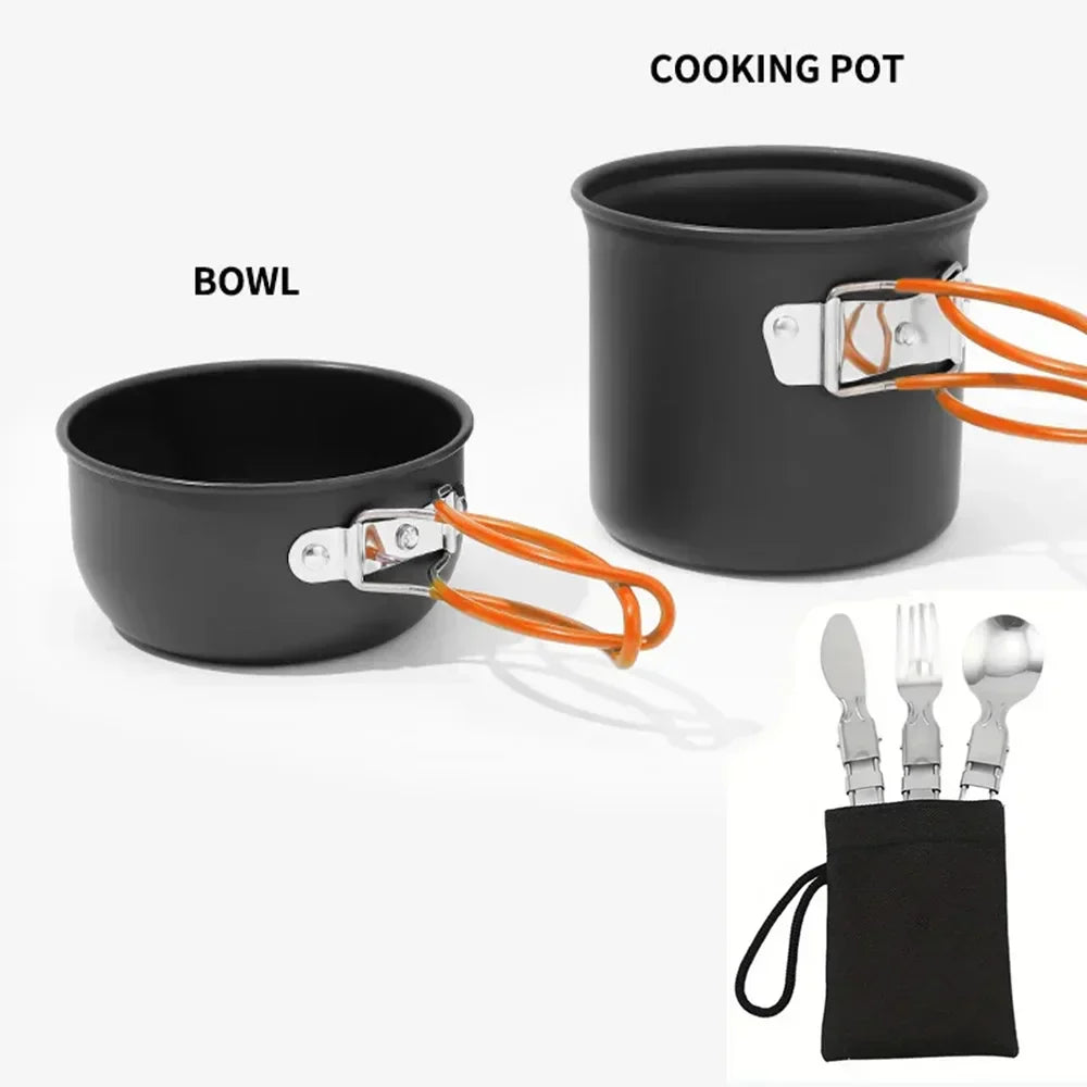 BowLift | Campurgo Cooking Set | Compact & Heat Resistant | For Outdoor & Camping | Including Lid & Bag