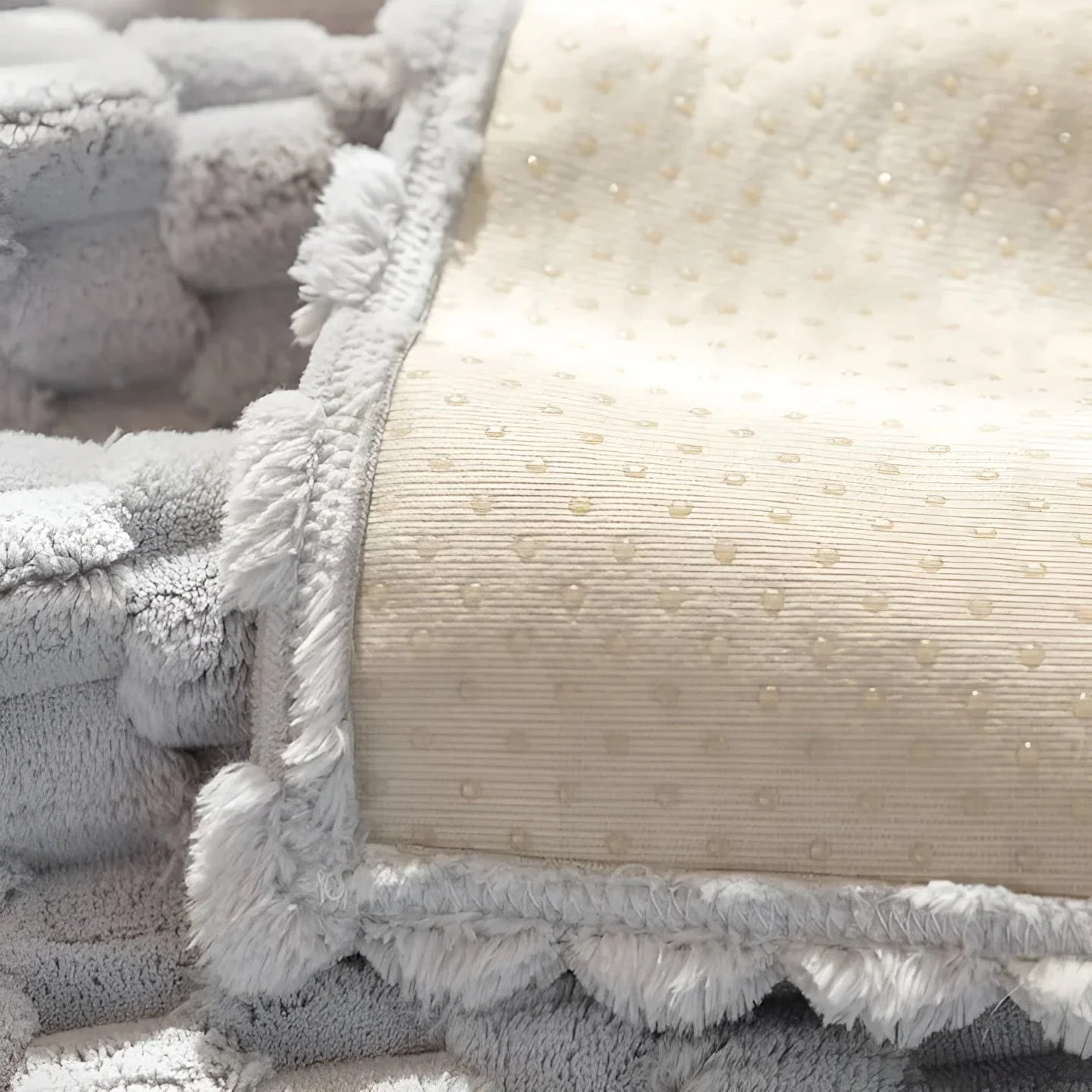 BowLift | Luxurious velvet sofa cover with textured pattern