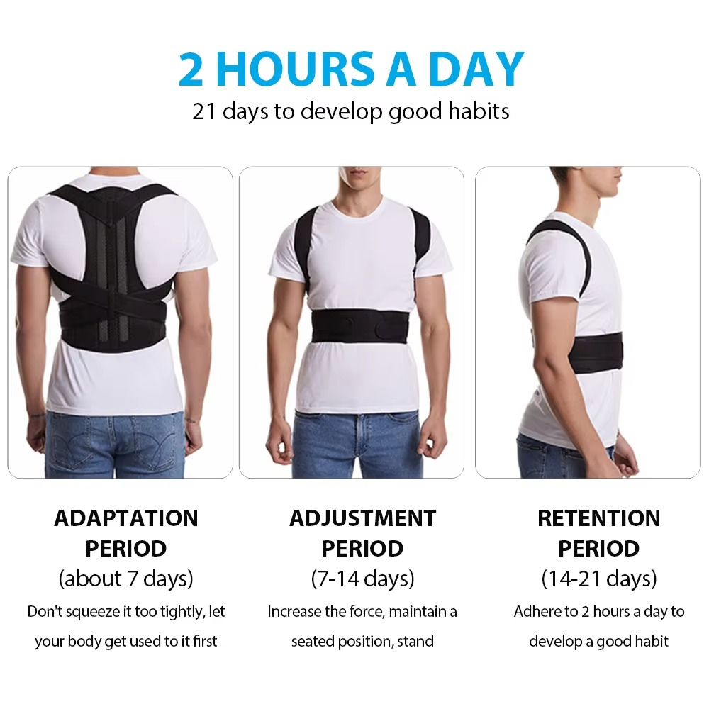 BowLift | Adjustable Back Brace Posture Corrector for Men and Women, Lumbar and Shoulder Support for Better Alignment