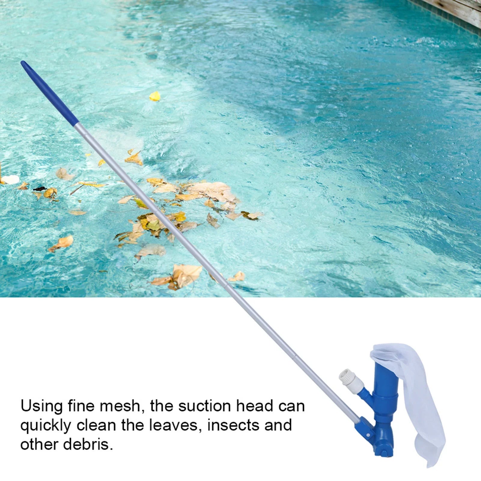 BowLift | Pool cleaning set with telescopic pole – net filter and accessories for pool care